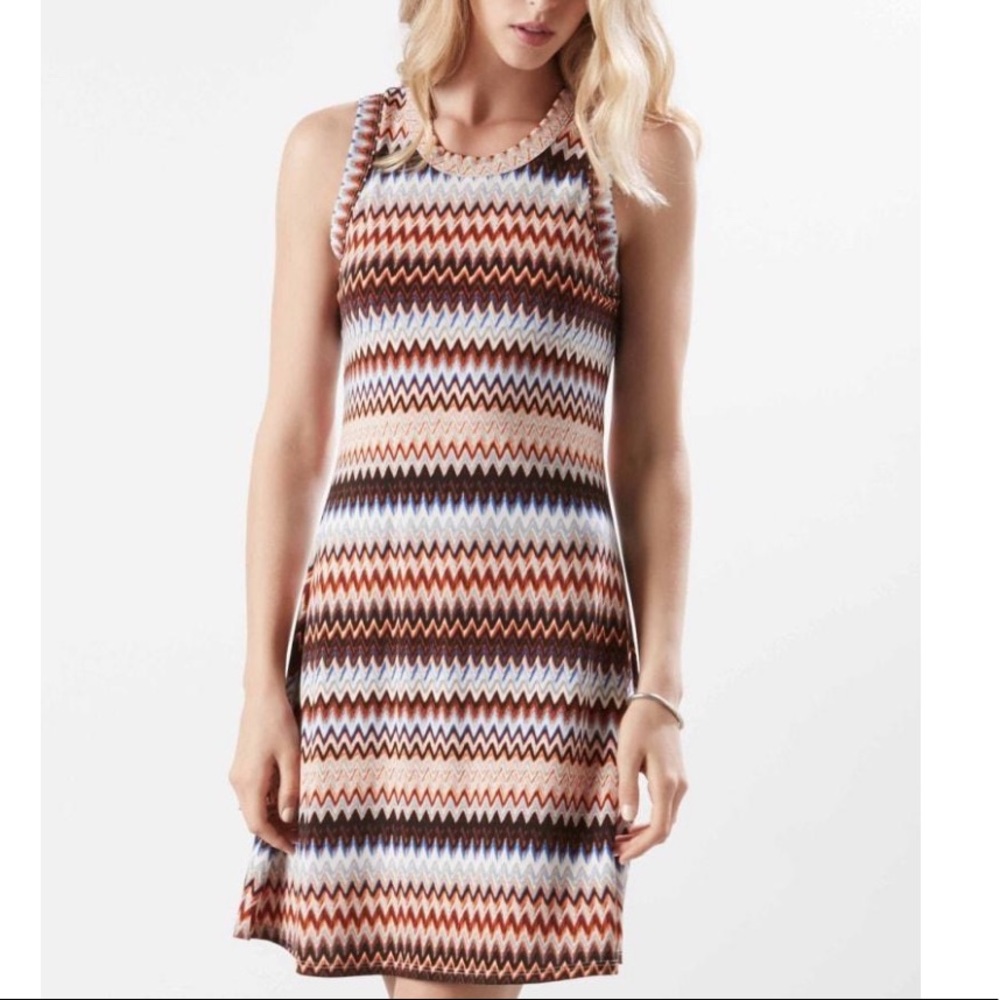 Karen Kane CanyonLand Zig Zag dress SML NWT
